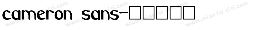 cameron sans字体转换